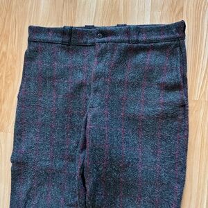 Johnson Woolen Mills Vermont Rugged Outdoor Wool Pants- Adirondack Plaid- 38x30